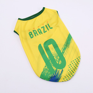 Bulk OEM/ODM hondentruien van ademende polyestermix, voetbalshirts van nationale teams met schattig cartoonontwerp voor huisdieren - Product Image 5