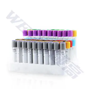 Fabricants médicaux jetables verre pour animaux de compagnie 10ml échantillon edta anticoagulation vide tubes de prélèvement de test sanguin