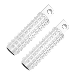 Repose-pieds CNC noir/chrome pour moto Harley Sportster <span class=keywords><strong>883</strong></span> 1200 XL <span class=keywords><strong>XR</strong></span> VRSC Softail Dyna Touring Electra Glide FLHX - Product Image 1