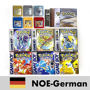 Cartouche de jeu manuelle GBC NOE German Battery Save Poke de haute qualité, filaire, avec boîte métallique holographique en cristal - Product Image 1