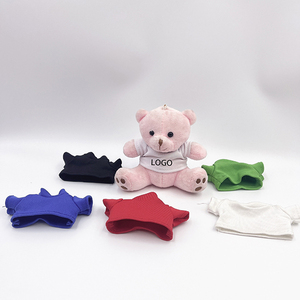 Logotipo promocional lindo Mini oso de peluche llavero de juguete al por mayor pequeños osos de peluche con camiseta roja personalizada - Product Image 3