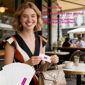 Lingettes nettoyantes individuelles pour le visage et les mains, écologiques, douces, avec logo personnalisé, emballées individuellement, pour restaurants et hôtels - Product Image 4