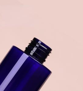 Flacon pulvérisateur fin en PET bleu 100 200 250 ml avec tête de pression noire pour toner et brume rafraîchissante hydratante pour le visage - Product Image 2