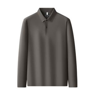 Maglietta Casual tinta unita antirughe da <span class=keywords><strong>uomo</strong></span> per <span class=keywords><strong>Polo</strong></span> resistente al freddo con colletto lavorato a maglia per autunno inverno spazzolato traspirante - Product Image 2