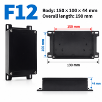 Boîtier de jonction électrique ABS IP67 150*100*44mm F12 Noir pour projet