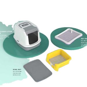 Küçük temel kedi çöp tuvalet kutusu kedi tuvalet pet eğitim tepsi kumu kitty - Product Image 1