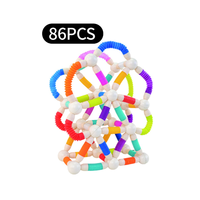 Tige télescopique magnétique Pro Max 86 pièces, jouet éducatif STEM, blocs de construction 3D DIY pour enfants de 4 ans et plus, cadeau d'anniversaire