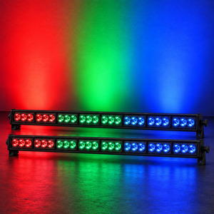 Barre lumineuse LED 24x3W RGB 3-en-1 1m DMX512 pour intérieur, 8 sections, éclairage mural pour DJ, club, événement - Product Image 3