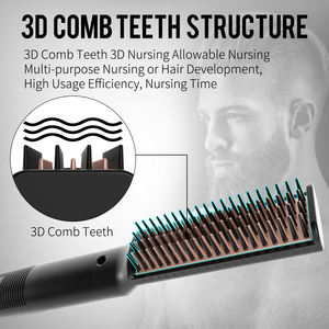 Plancha de Pelo Eléctrica para Hombre con Pantalla LED, Placas de Titanio/PTC, Logotipo Personalizable, Calentamiento Rápido, para Hogar y Hotel - Product Image 2