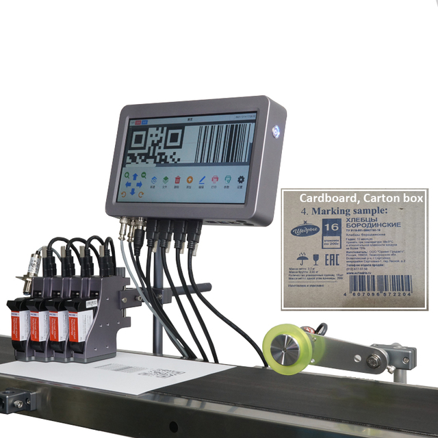 INCODE Company Multiple Head Industrial Expiry Date Coding Tij Online Thermal Inkjet Printer for Plastic New Product 2020 6.5