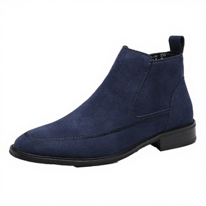 Botas de Senderismo de Piel Casual para Otoño, con Punta Puntiaguda, Suela de Goma, Ligeras, para Hombre - Product Image 3