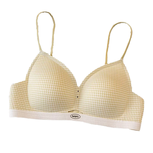 Women's Summer Breathable Soft-Support Bra <b>Wire</b>-Free Knitted Adjustable Straps Seamless Side Coverage Full Bust Anti-Sagging - Product Image 4