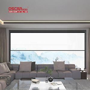 Puerta corredera de aluminio Ventanas Mosquitera de doble acristalamiento Diseño de 3 pistas Casa Oficina Villa Levantar la ventana - Product Image 1