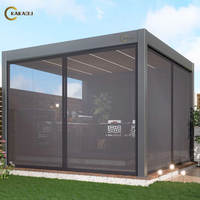 Pérgola Bioclimática para Restaurante KAKADU, Techo de Aluminio con Rejillas Abatibles, Diseño Ecológico e Impermeable, Aluminio con Recubrimiento en Polvo