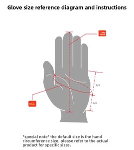 Gants professionnels en peau de mouton véritable pour homme, main droite, TG73, blanc, Chine, livraison directe - Product Image 6