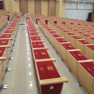 Asientos de teatro para auditorio de aula de lujo, silla de gobierno para sala de conferencias, asientos de auditorio plegables - Product Image 1