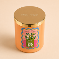 Fabricant en gros, production rapide, boîte personnalisée imprimée, cadeau d'entreprise, bocal en verre, bougie parfumée à la cire de soja sans fumée