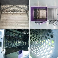 Déchiqueteur à arbre unique pour déchets plastiques, plastique dur, fûts, carton, textiles, ferraille et cadres en aluminium