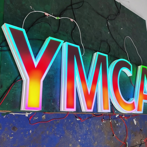 Custom RGB LED Channel <strong>Letters</strong> Sign Custom RGB LED Channel <strong>Letters</strong> Sign Rainbow LED <strong>Letters</strong> Sign Gradient Color LED <strong>Letters</strong> - Product Image 2