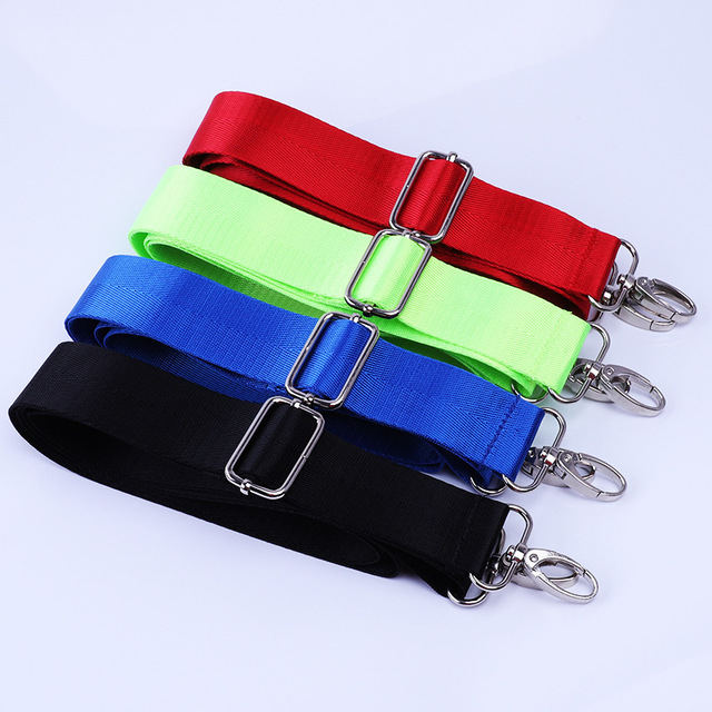 38mmX150cm Camera Laptop Bag Shoulder Strap Fabric Padded Cross Body Handbag Nylon Shoulder Straps Belt With Metal Swivel Hooks