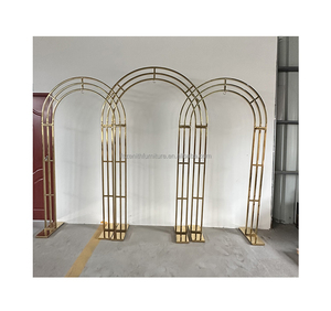 Suporte moderno de festa de casamento, suprimentos removíveis de prateleira de ouro de aço inoxidável - Product Image 1