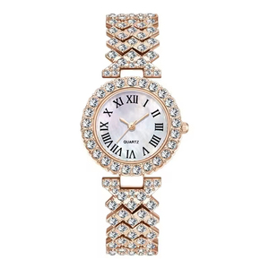 Stylish Roman pattern diamond-encrusted <b>watches</b> and quartz wristwatches, available for export - Product Image 1