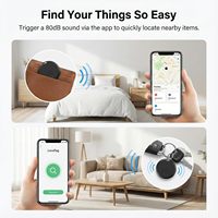 Localizador de Sonido Compatible con Google Find Hub (Android) y Find My (iOS), 1 Unidad, para Llaves y Mascotas