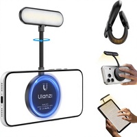 Lampe à selfie magnétique ULANZI M10 avec bras flexible MagSafe, température de couleur 2500-4500K, 5 niveaux de luminosité, USB Type-C, portable