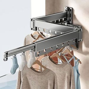 Séchoir à linge mural vertical rétractable et pliable pour bébé, pour intérieur - Product Image 1