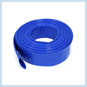 Tuyau à plat en PVC souple bleu personnalisé pour le service de traitement d'irrigation des terres agricoles comprend la coupe - Product Image 4
