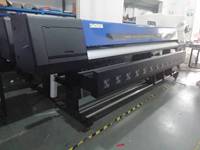 Für großformat ige 3,2 m Öko-Lösungsmittel-Tinten strahl drucker Mehrfarben-20, 02-46, 98 ㎡/h Roll-to-Roll-Drucker 32W Brutto leistung für den Außenbereich