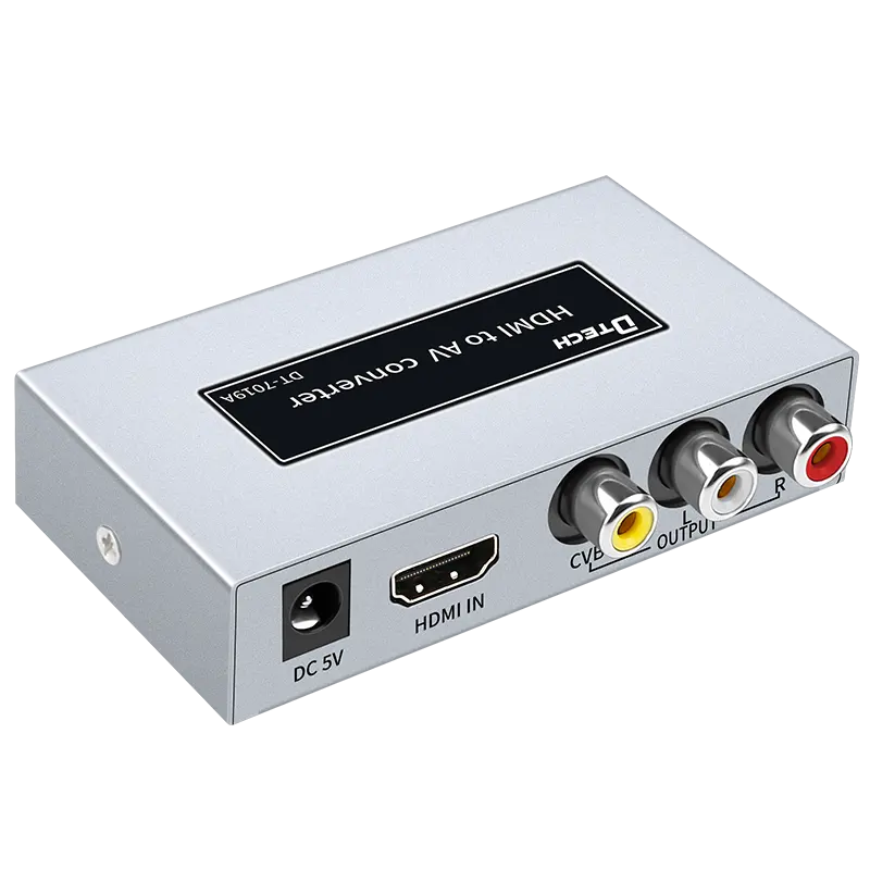 DTECH อะแดปเตอร์แปลง HDMI เป็น RCA,อะแดปเตอร์แปลง HDMI เป็น AV Cvbs S-Video 1080P 60Hz คุณภาพสูง