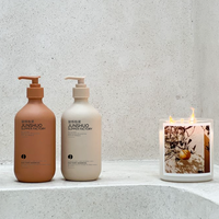 Bouteille de shampooing et d'après-shampooing personnalisée avec surface mate, 300 ml, 500 ml