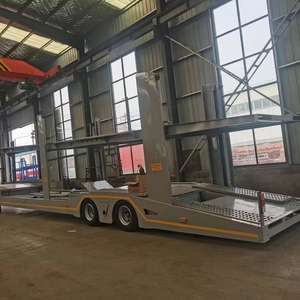 Remolque de Servicio Pesado Impermeable para Transporte de Autos, Camiones y Carga, Semirremolque de Acero para Transporte de Carga en África, Logística de Construcción - Product Image 1