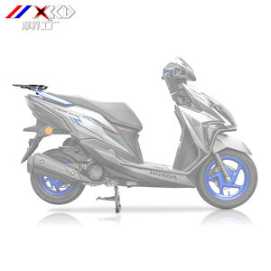 Porte-bagages arrière de moto robuste XKD adapté à une grande plate-forme de chargement pour le montage du boîtier supérieur et du porte-bagages pour <span class=keywords><strong>HONDA</strong></span> <span class=keywords><strong>RX125</strong></span> - Product Image 4