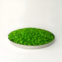 Colorants pigmentaires Masterbatch verts de couleur personnalisée en plastique pour moulage par injection