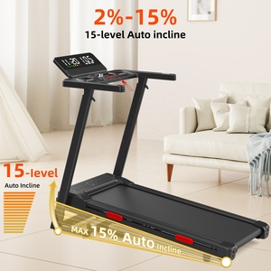 EU 15% Auto Incline GYM Equipment Foldable <b>Walking</b> <b>Pad</b> with LED Screen for Home Office Quiet Use - Product Image 2