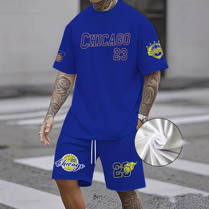 Conjunto de Camiseta de Baloncesto para Hombre Chicago 23, Impresión Sublimada, Transpirable, Corte Holgado, Manga Corta, Ropa Deportiva de Verano - Product Image 3
