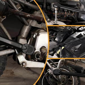 Llave Dinamométrica de Tubo Plano con Mango Negro de 1/2 Pulgada, 10~<span class=keywords><strong>150</strong></span> <span class=keywords><strong>Ft</strong></span>-Lb y 13.6~203.5 Nm, para Reparación de Motos y Automóviles - Product Image 4