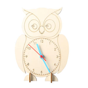 <span class=keywords><strong>Reloj</strong></span> de Madera con Forma de Planta, Creativo, Hecho a Mano, Modelo de Enseñanza de Ciencias para Niños, para <span class=keywords><strong>Aprender</strong></span> a Ver las Horas, Manualidades Pequeñas - Product Image 5