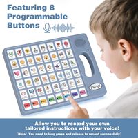 Aide à la communication portable en ABS pour la thérapie du langage de l'autisme et la rééducation post-AVC, pour les enfants de 5 à 7 ans