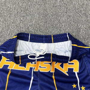 Shorts de sport unisexes à séchage rapide pour le basketball, vente en gros, style hip-hop uni, imprimés par sublimation, 100 % polyester mesh, décontractés - Product Image 3