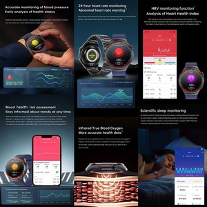 T82 3D UI SmartWatch Hombres Reloj de pulsera Temperatura corporal Deportes Fitness BT Llamada NFC Ritmo cardíaco Reloj inteligente a prueba de agua - Product Image 3