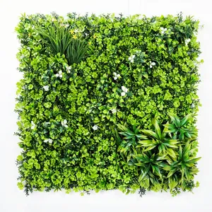 Ceiling Fake Grass Artificial Plants Plastic Decoration Privacy Fence Leaf Wall Hanging Artificial Plants wall decor green