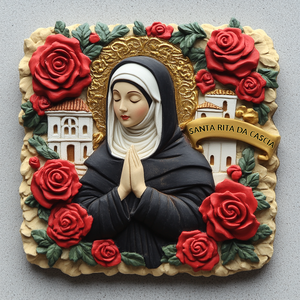 Nuovissimi Magneti per Frigorifero in Resina 3D a Tema Santa <span class=keywords><strong>Rita</strong></span>, Design Personalizzato Stile Lettera, Arte Decorativa per la Casa, Nuovo Modello 2026 - Product Image 6