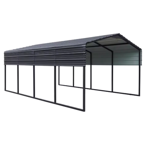 Cochera Portátil Prefabricada de Acero Galvanizado, Resistente al Agua, con Estructura de Tubos, Desmontable, para un Solo Automóvil, para Exteriores - Product Image 5