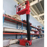 Équipement de grue élévatrice à plate-forme élévatrice rétractable mobile légère à manchon automoteur