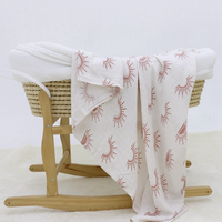 Selimut Bayi Ultra Lembut, Bernapas, Motif Titik Cat Air, Ringan, untuk Bayi Baru Lahir, Selimut Muslin
