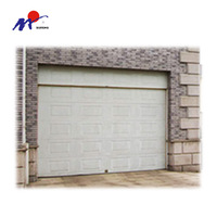 Porte de garage double coulissante automatique de style américain avec moteur électrique