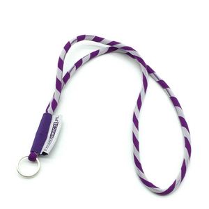 สายคล้องคอแบบเชือกถักลายโลโก้สั่งทำได้ ราคาถูก ขายดี QM - Product Image 4